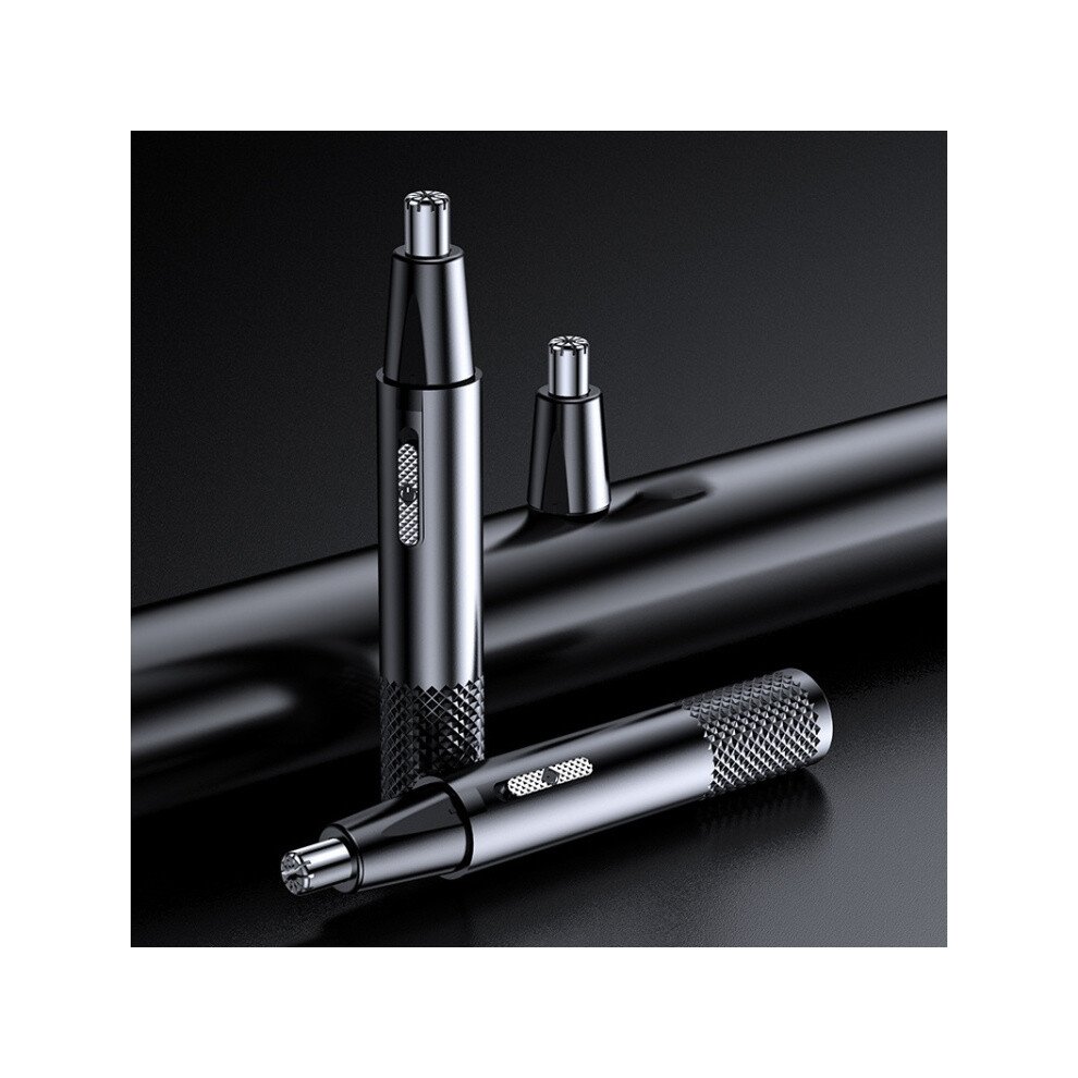 Black Electric Nose Hair Clipper Rechargeable Washable Portable Travel Trimmer(Black)