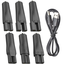 7-teiliges Set DC 5,5 x 2,1 mm Buchse auf Rasierer-Ladeadapter-Konverter