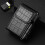 PU Leather Cigarette Case Lighter Case Business Card Case(Stone Pattern Black) 1