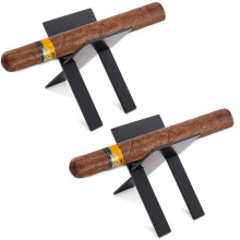 2pcs Stainless Steel Cigar Holder Portable Folding Cigarette Holder