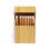 Creative Wooden Cigarette Case Magnet Adsorption Clamshell Cigarette Case, Color:Carbonized Bamboo 1