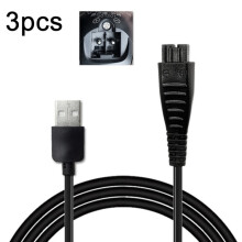 Er worden drie USB-oplaadkabels van 4,8 V 1,25 A voor elektrische scheerapparaten verkocht, compatibel met Panasonic ES-LM31 en ES-PLM3B. 4,8 V 1,25 A