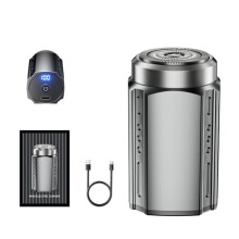 Compatibele slimme elektrische scheerapparaat met digitaal display, oplaadbare mini-baardtrimmer, specificaties: 2211 Gunmetal Upgraded - Zwevend mes