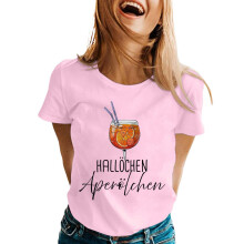 Women's Prom T-shirt Cocktail Print Lightweight Top-Pink L