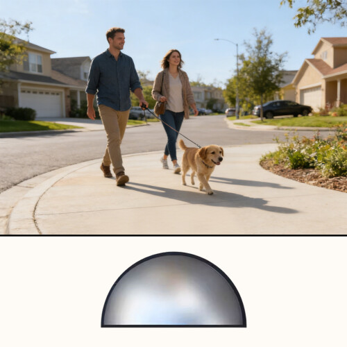 60cm Traffic Observation Mirror Featuring Reflection Control-80 2