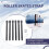 6PCS Snowboard Ankle Ladder Strap, Roller Skating Shoes Strap Snowboard Ladder Strap Binding Replacement with Screws 2