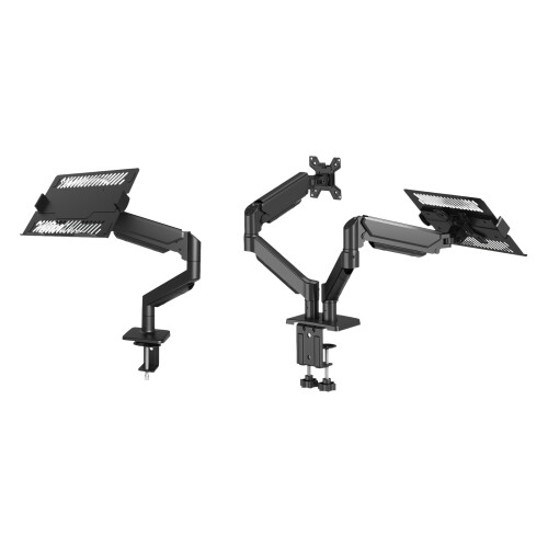 Ergonomischer Schreibtischständer mit Doppelschwingarm für-B 1