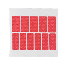 Silicone Mouse Side Stickers Sweat Resistant Grip Pad For-Red