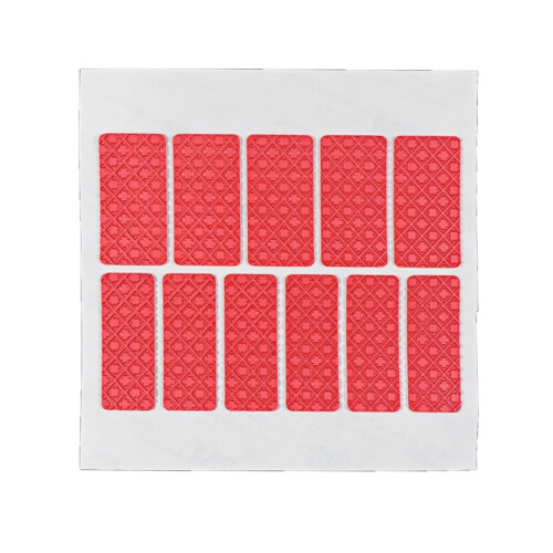 Silicone Mouse Side Stickers Sweat Resistant Grip Pad For-Red