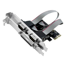 Industrial PCIe Card Offering 2 RS232 Port 1 Port Parallel LPT