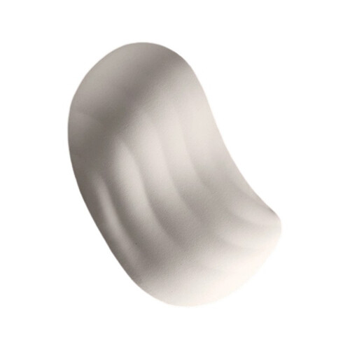12x7cm Small Waves Silicone Wrist Rest Mouse Mat For Home-White