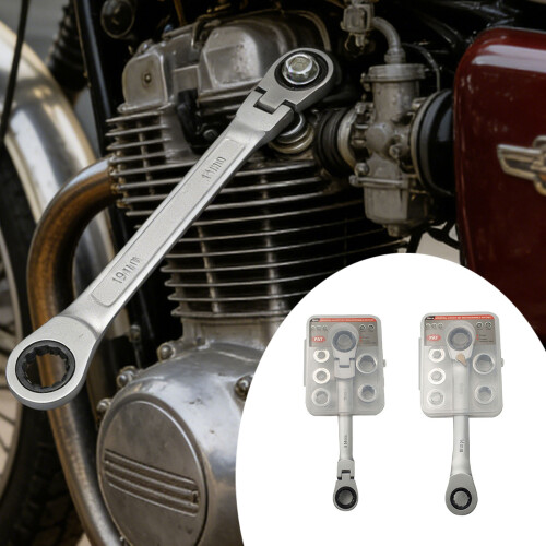 Professional Double Ended Ratchet Wrench Kit Featuring-Two way 2