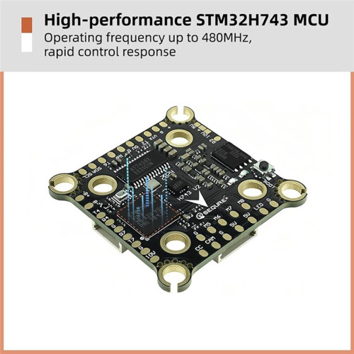 Flight Controller Stack FPV FC Stack 30x30 with 4-In-1 70A ESC BLHeli-32 for FPV Drone Racing Freestyle Quadcopter 2