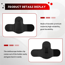 PU Leather Stethoscope Holder Hip Clip for Littmann and Most Stethoscopes,Stethoscope Holster Clips Holder Fit for Nurse