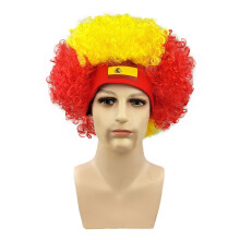 Comfortable Elastic Football Game Party Hat Flag Colored Fan-07