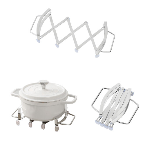 Universal Metal Cookware Base accommodates Different Forms