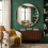 Round Gold Mirror Deep Frame 80CM 1