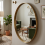 Round Gold Deep Aluminium Frame Wall Mirror 60CM 2