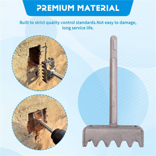 SDS  Square Hole Cutter for 86-Type Electrical Junction Boxes, Heavy-Duty Concrete Wall Punch Tool 1 Pack 2
