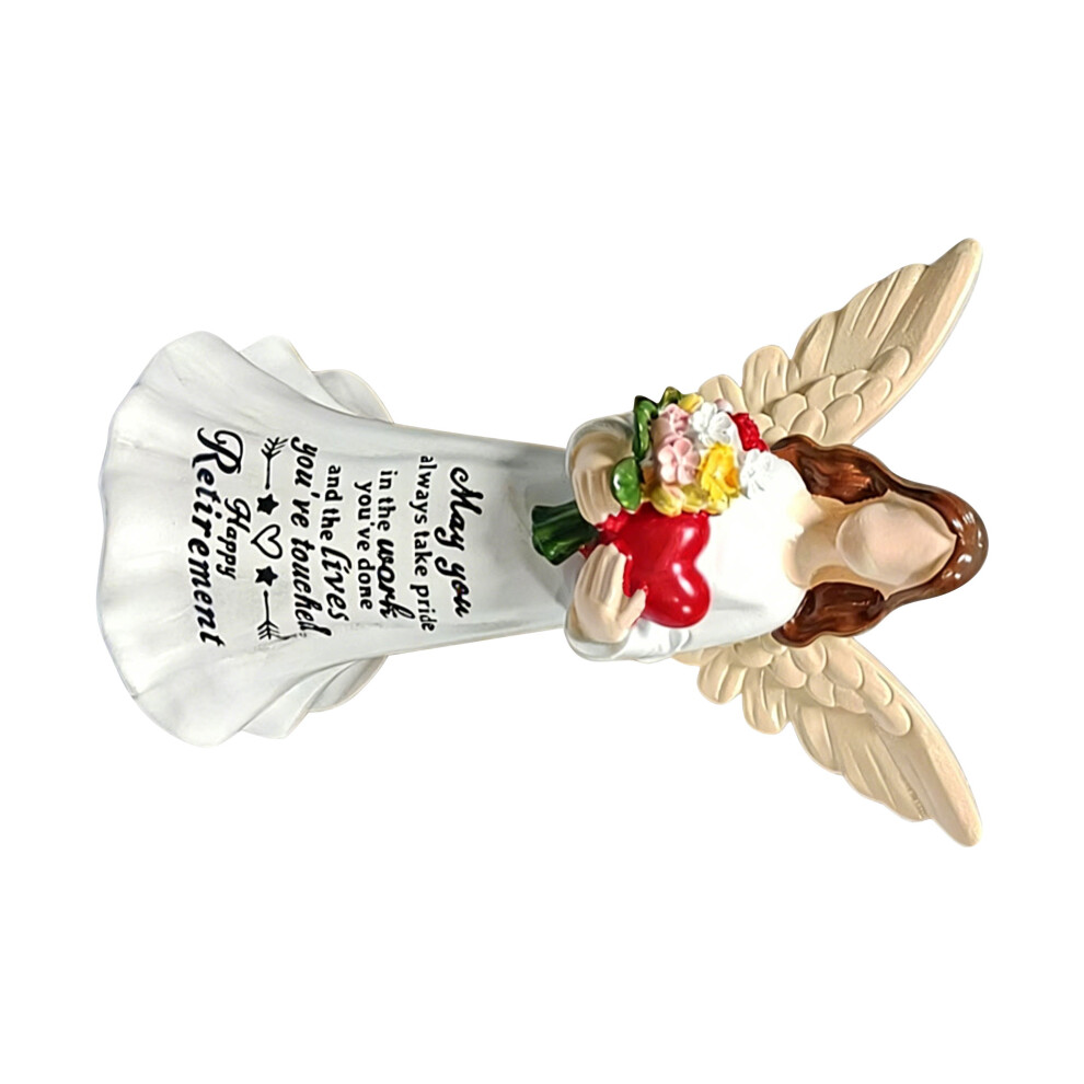 Contemporary Resin Angel Sculpture Symbolizing Growth And