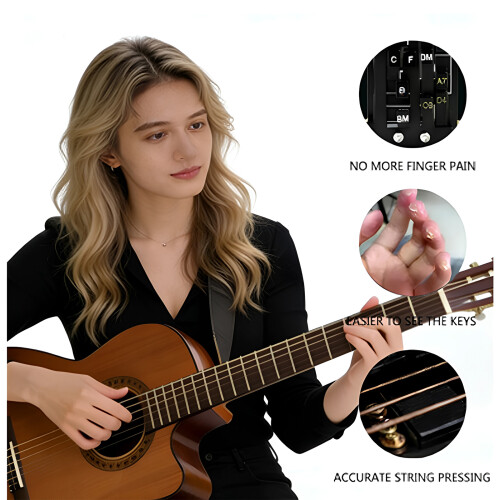 Lightweight Double Chord Accessory Designed for Festivals-Black 2