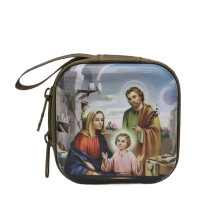 Rosary Jewelry Box Religious Trinket Storage-family of three
