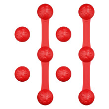 6 stuks hittebestendige siliconen magnetengesp, ideaal voor-Rood