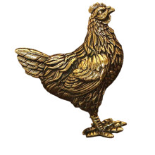 Metalen Dierenplank Decors Accent, Kip Beeldjes Tafelblad-kip