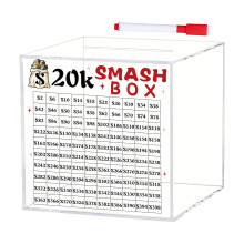 Tirelire Smash Box pour argent incassable pour adultes, 10-L