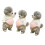 3Pcs Fun 12cm Squeezable Dog Shape Sticker To Relieve-Style2 1