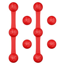 Pack of 6 Food Safe Silicone Magnets for Holding Down Air-Red