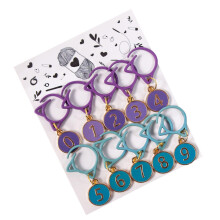 10Pcs Zinc Alloy Stitching Markers Ideal for-purple1 green