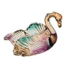 Glass Crystal Candy Dishes Bird Decorative-Glazed Color