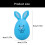 Empty Bunnies Eggs Plastic Bunnies Shape Easter-Six colors 6pcs 4