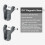 Maglink Quick Magnetic Buckle Base with Lanyard for Width Shoulder Strap Wrist Strap Enhanced Secure Attachment 2
