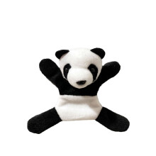 Cartoon cute magnetic stickers refrigerator stickers little panda magnetic suction plush toy doll tourist souvenir gift