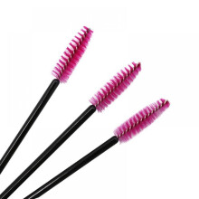 Wegwerp nylon borsteltje, mini draagbaar, gekleurd wimperrollertje, spiraalvormig wenkbrauwborsteltje, wimperborstel, make-up kam