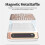 Rechargeable Nail Dust Collector,Strong Suction,Touchscreen,One-Touch Start,Reusable Thickened Filter,for Home US Plug A 8
