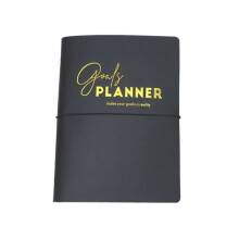 High Quality 2026 Hard Cover Planner Notebook And Pen-black