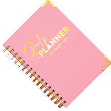 Portable Daily Planning Tool Contains Annual Objectives-pink