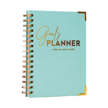 Bright Colored Professional Planner With Reinforced Edges-blue