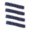 4 elastische Lesezeichen mit integriertem Stiftclip,-Marineblau 1