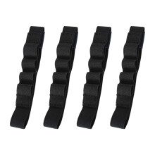 4 Stück dehnbare Nylon-Stiftverschlüsse,-Schwarz