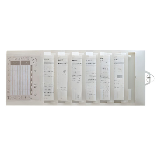 Practical Fold Up Wall Document Case With Multiple-White