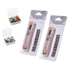 User Friendly Paper Fastener Set Clamp Stapler Includes 2-1