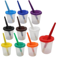 10-delige tekengereedschapset met plastic wascontainers en