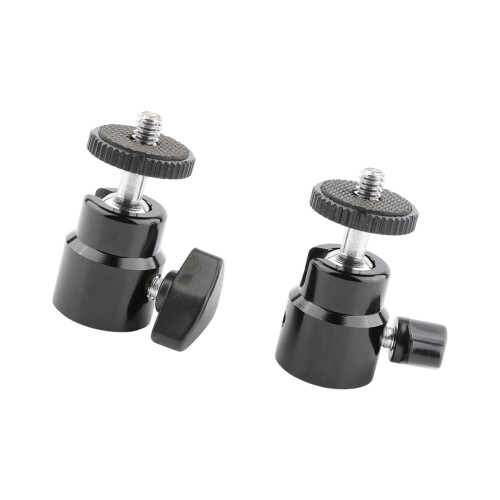 2xSmooth Damping Ball Head Tripod Mount 360 Rotation For