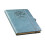 Retro PU Leather Notebook with 160 Pages Lined Elastic Pen-blue 1