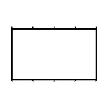 Quick Setups D Rings Design Projection Screen With-120 inch