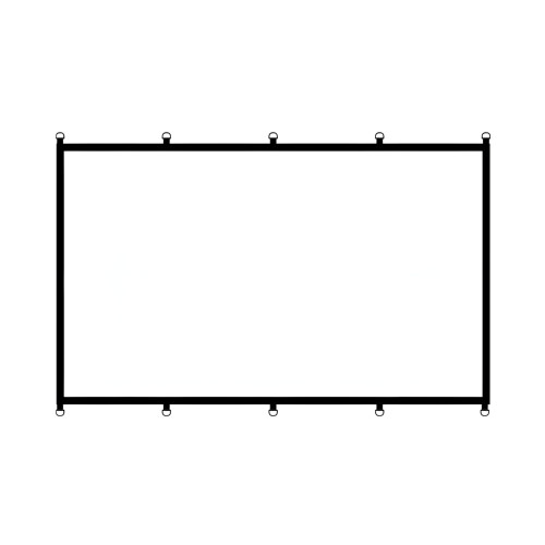 Quick Setups D Rings Design Projection Screen With-120 inch